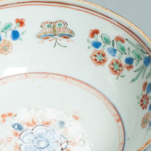 1501 Antique Chinese Bowl with Imari Decoration of Flowers and Landscape Amsterdam Bont - Image 10