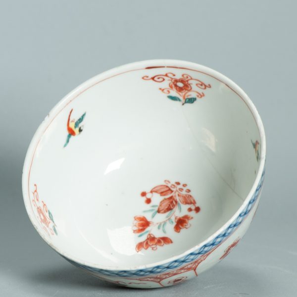 1502 Antique Chinese Bowl with Imari Decoration of Birds Amsterdam Bont - Image 7