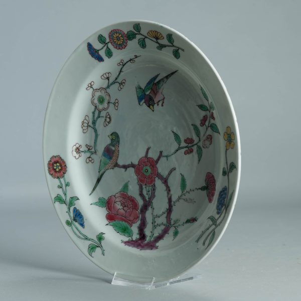 1506 Antique Chinese Porcelain Plate With Famille Rose Decoration of Birds and Flowers - Image 12