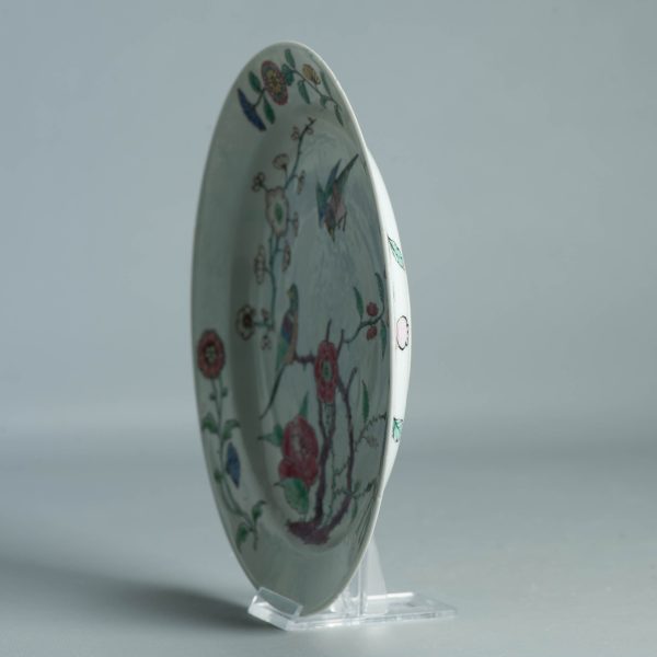 1506 Antique Chinese Porcelain Plate With Famille Rose Decoration of Birds and Flowers - Image 11
