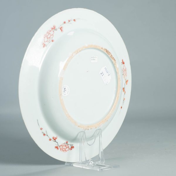 1508 Antique Chinese Porcelain Plate With Famille Verte Decoration of flower basket - Image 6