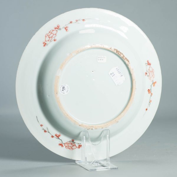 1508 Antique Chinese Porcelain Plate With Famille Verte Decoration of flower basket - Image 5