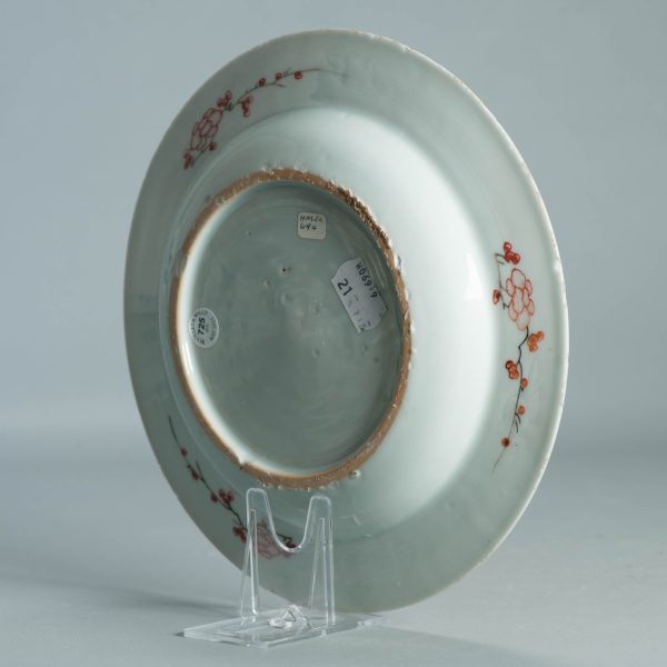 1508 Antique Chinese Porcelain Plate With Famille Verte Decoration of flower basket - Image 3