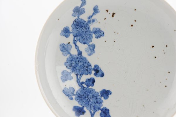 1481 Antique Ming Period FLoral Dish With Anhua Decoration Kosometsuke Chinese China - Image 4