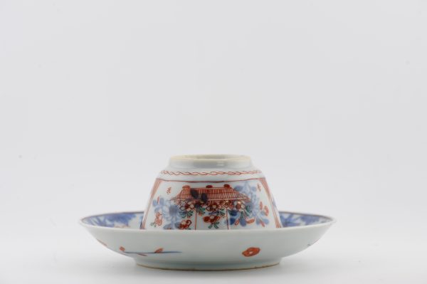1484 Antique Chinese Tea Bowl with Imari Decoration of Flowers  Amsterdam Bont - Image 16