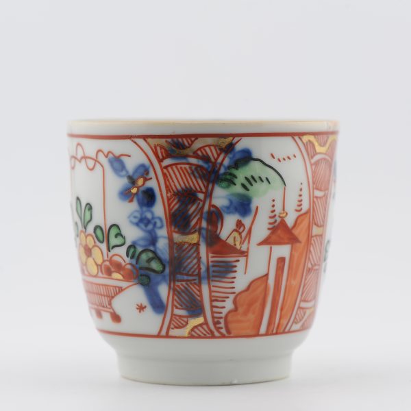 1485 Antique Chinese Chocolate Cup with Imari Decoration of Flowers  Amsterdam Bont - Image 15