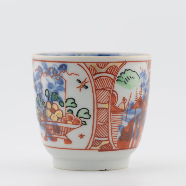 1485 Antique Chinese Chocolate Cup with Imari Decoration of Flowers  Amsterdam Bont - Image 10