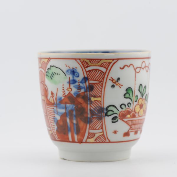 1485 Antique Chinese Chocolate Cup with Imari Decoration of Flowers  Amsterdam Bont - Image 8