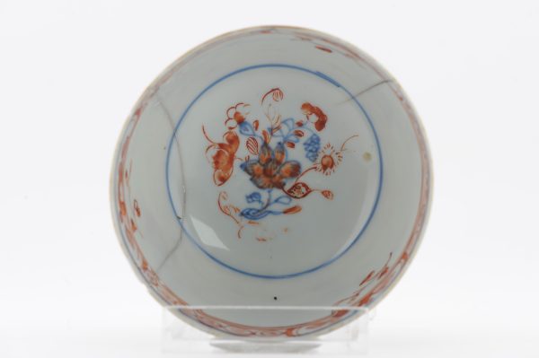 1488 Antique Chinese Bowl with Imari Decoration of Flowers Amsterdam Bont - Image 5