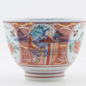 1486 Antique Chinese Tea/Chocolate Cup with Imari Decoration of Flowers  Amsterdam Bont