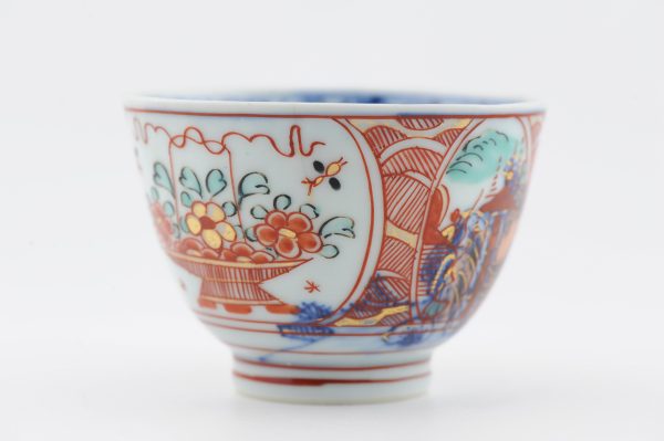 1486 Antique Chinese Tea/Chocolate Cup with Imari Decoration of Flowers  Amsterdam Bont - Image 15