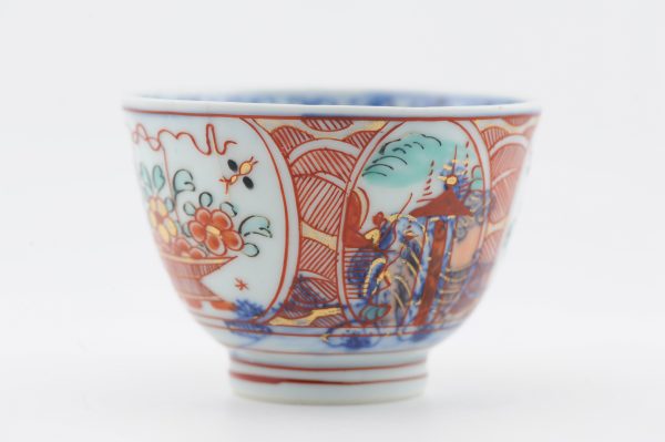 1486 Antique Chinese Tea/Chocolate Cup with Imari Decoration of Flowers  Amsterdam Bont - Image 14