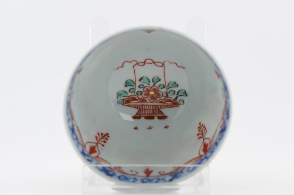 1486 Antique Chinese Tea/Chocolate Cup with Imari Decoration of Flowers  Amsterdam Bont - Image 8
