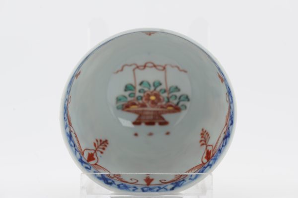 1486 Antique Chinese Tea/Chocolate Cup with Imari Decoration of Flowers  Amsterdam Bont - Image 7