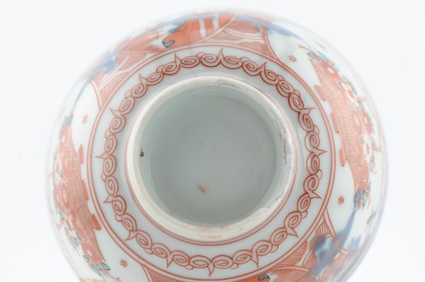 1489 Antique Chinese Bowl with Imari Decoration of Flowers and Landscape Amsterdam Bont (Copy) - Image 14