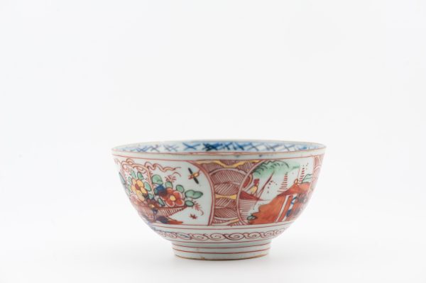 1489 Antique Chinese Bowl with Imari Decoration of Flowers and Landscape Amsterdam Bont (Copy) - Image 12