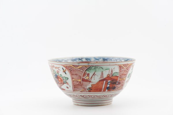 1489 Antique Chinese Bowl with Imari Decoration of Flowers and Landscape Amsterdam Bont (Copy) - Image 11