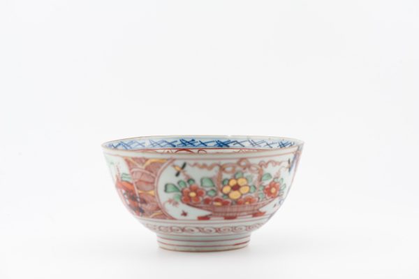 1489 Antique Chinese Bowl with Imari Decoration of Flowers and Landscape Amsterdam Bont (Copy) - Image 8
