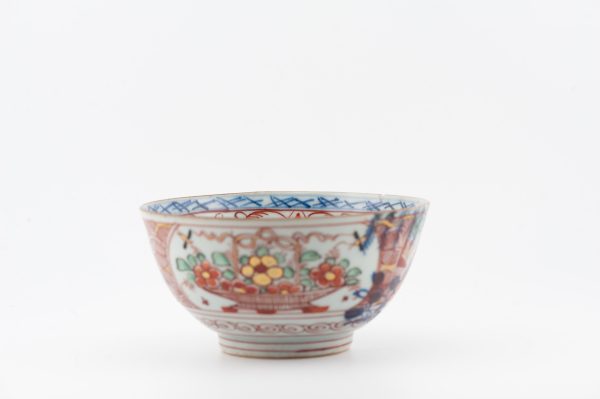 1489 Antique Chinese Bowl with Imari Decoration of Flowers and Landscape Amsterdam Bont (Copy) - Image 7