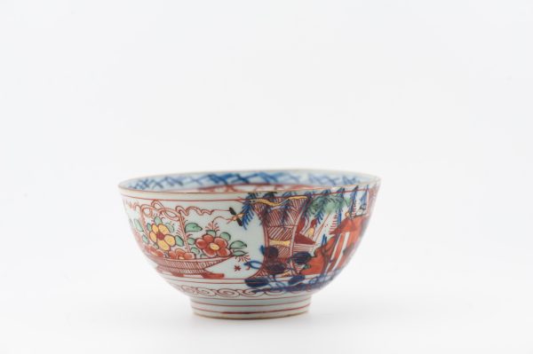 1489 Antique Chinese Bowl with Imari Decoration of Flowers and Landscape Amsterdam Bont (Copy) - Image 6