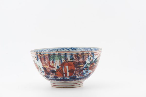 1489 Antique Chinese Bowl with Imari Decoration of Flowers and Landscape Amsterdam Bont (Copy)