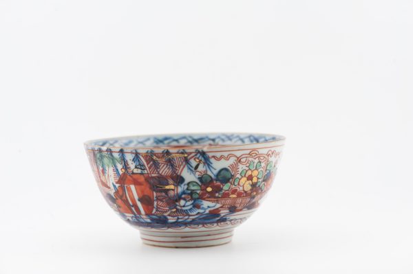 1489 Antique Chinese Bowl with Imari Decoration of Flowers and Landscape Amsterdam Bont (Copy) - Image 3