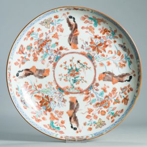 1509 Antique Chinese Doucai Porcelain Plate With European Redecoration