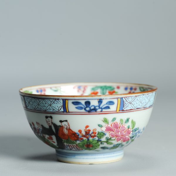 1511 Antique Chinese Bowl with Wucai Decoration of figures in Amsterdam Bont - Image 17