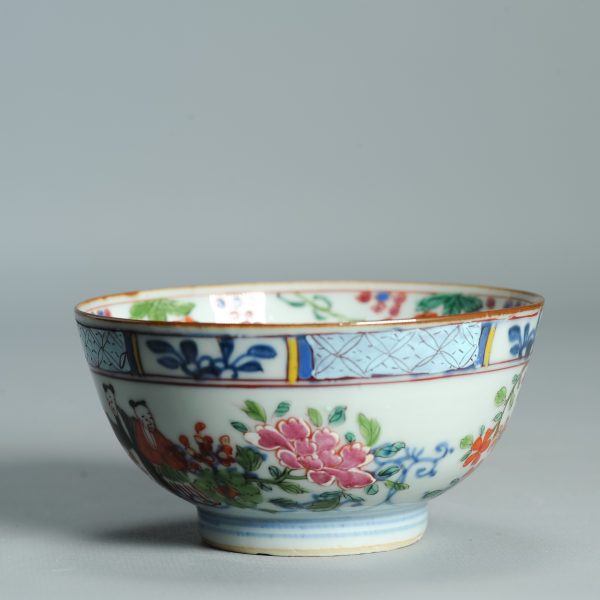 1511 Antique Chinese Bowl with Wucai Decoration of figures in Amsterdam Bont - Image 16