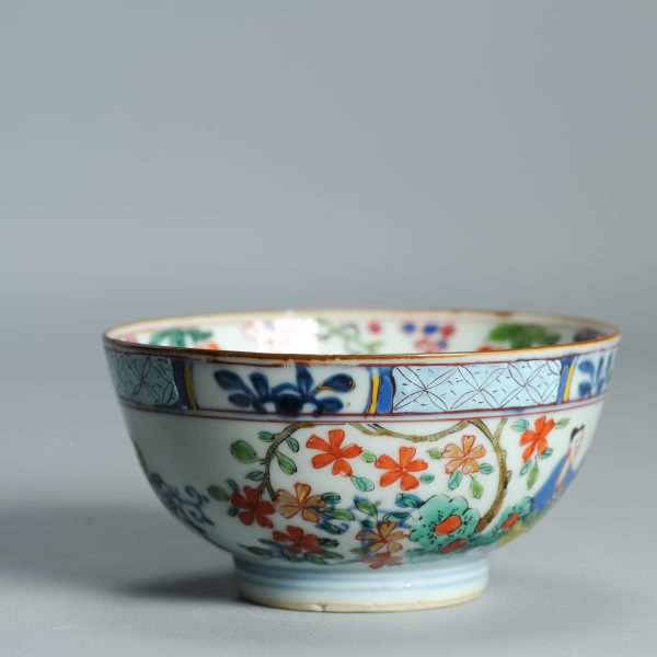 1511 Antique Chinese Bowl with Wucai Decoration of figures in Amsterdam Bont - Image 13