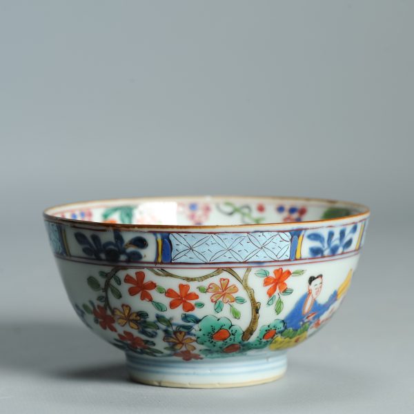 1511 Antique Chinese Bowl with Wucai Decoration of figures in Amsterdam Bont - Image 12