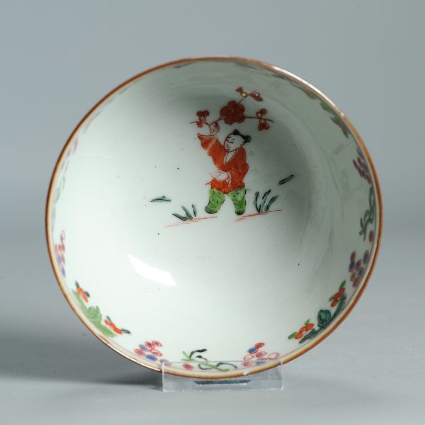 1511 Antique Chinese Bowl with Wucai Decoration of figures in Amsterdam Bont - Image 6