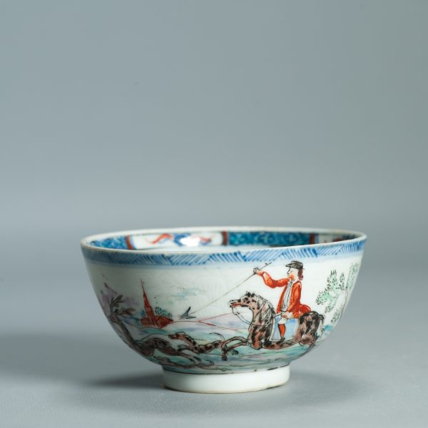 1515 Antique Chinese Porcelain Blue and white Bowl with Redecoration of a Stag hunt party - Image 15