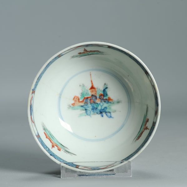 1515 Antique Chinese Porcelain Blue and white Bowl with Redecoration of a Stag hunt party - Image 17