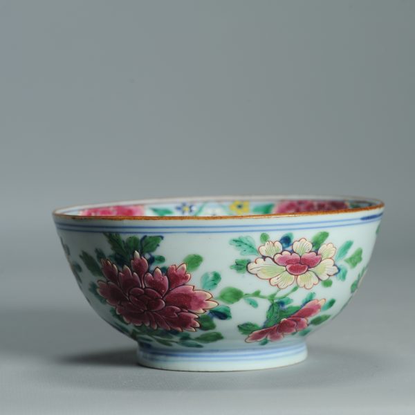 1518 Antique Kangxi Chinese Porcelain Blue and white Bowl with full European Redecoration - Image 13
