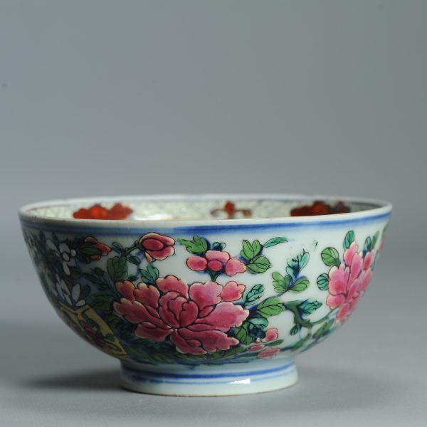 1519 Antique Kangxi Chinese Porcelain Blue and white Bowl with full European Redecoration - Image 14