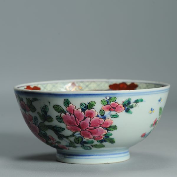 1519 Antique Kangxi Chinese Porcelain Blue and white Bowl with full European Redecoration - Image 12