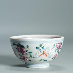 1520 Antique Kangxi Chinese Dehua Porcelain Blue and white Bowl with full European Redecoration