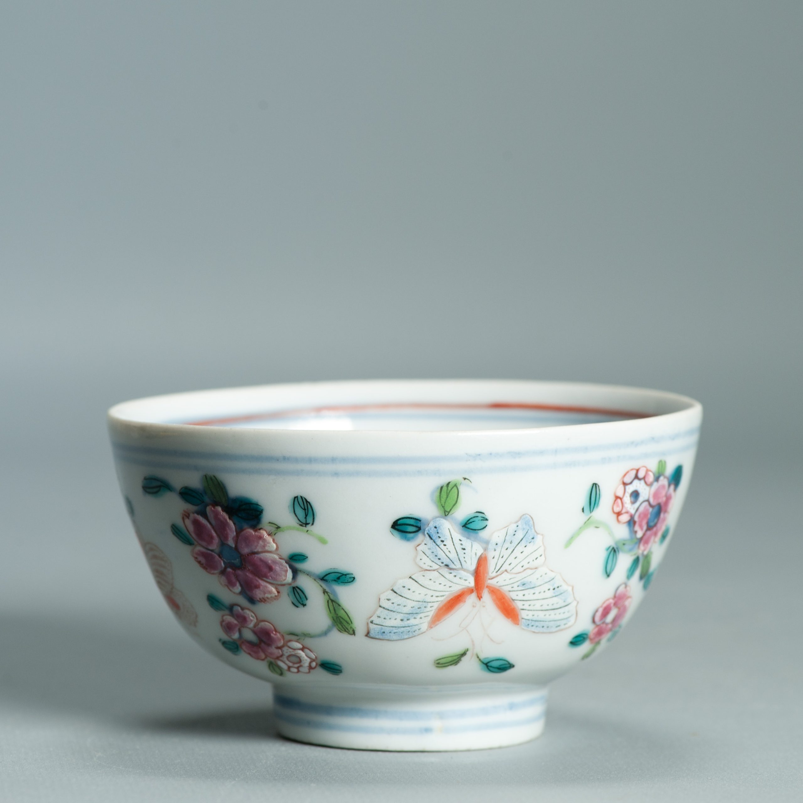 1520 Antique Kangxi Chinese Dehua Porcelain Blue and white Bowl with full European Redecoration