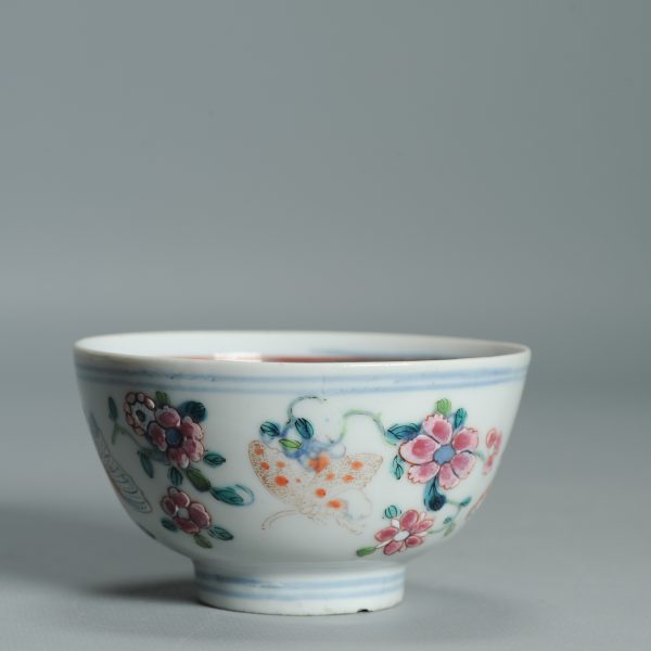 1520 Antique Kangxi Chinese Dehua Porcelain Blue and white Bowl with full European Redecoration - Image 16