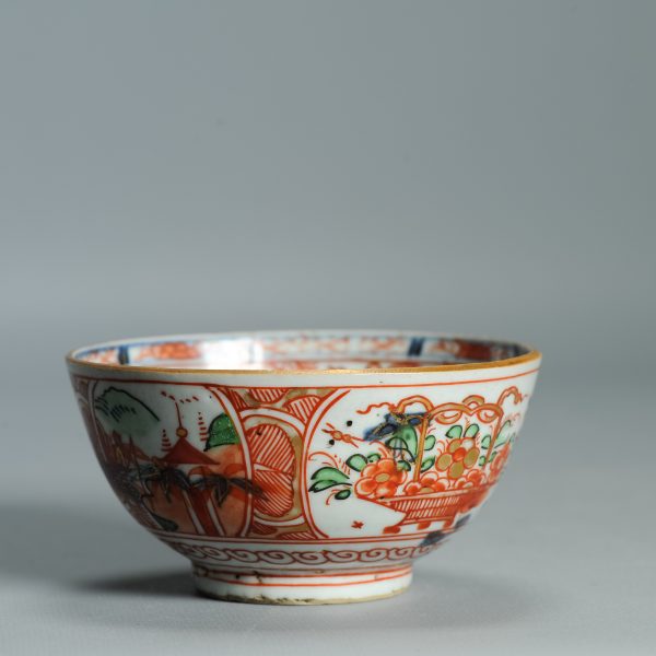 1521 Antique Chinese Porcelain Blue and white Bowl with Dutch Redecoration - Image 6