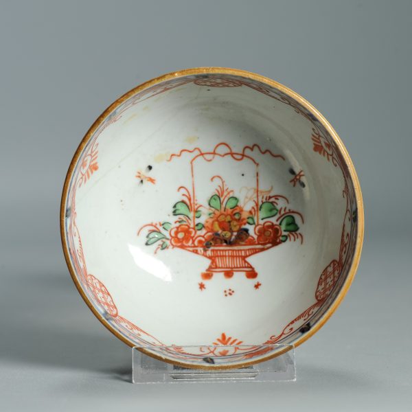 1521 Antique Chinese Porcelain Blue and white Bowl with Dutch Redecoration - Image 4