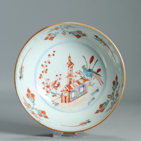 1523 Antique Chinese Porcelain Blue and white Anhua Bowl with Redecoration - Image 5