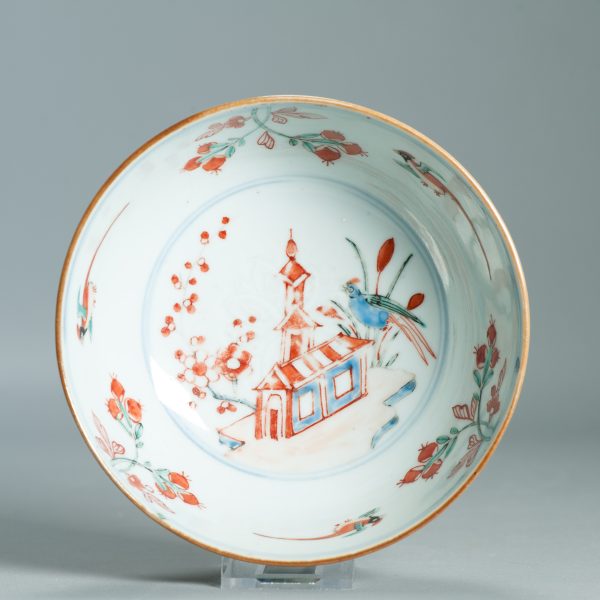 1523 Antique Chinese Porcelain Blue and white Anhua Bowl with Redecoration - Image 4