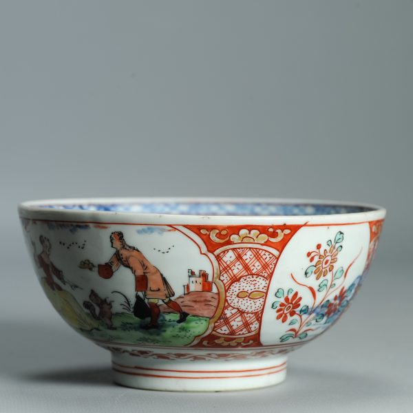 1524 Antique Chinese Porcelain Blue and white Anhua Bowl with Pastoral Redecoration - Image 4