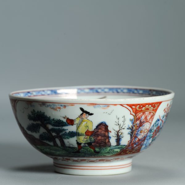 1524 Antique Chinese Porcelain Blue and white Anhua Bowl with Pastoral Redecoration - Image 9
