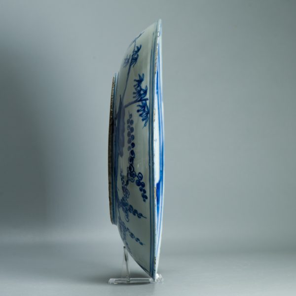 1514 Large Rare Antique Ming Period Landscape Dish Tianqi / CHongzhen Periode - Image 8