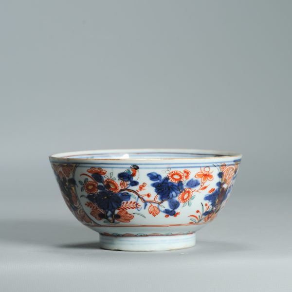 1531 Antique Chinese Kangxi Porcelain Bowl with added Dutch European Decoration of Parrots - Image 15