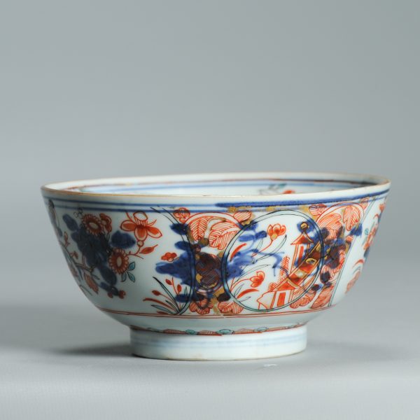 1531 Antique Chinese Kangxi Porcelain Bowl with added Dutch European Decoration of Parrots - Image 13