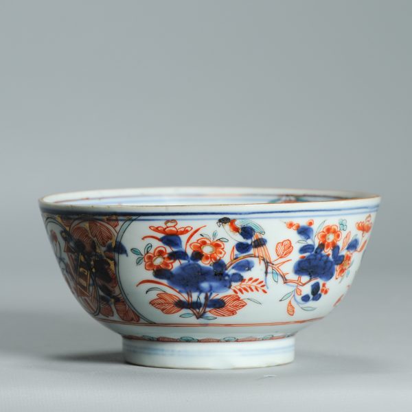 1531 Antique Chinese Kangxi Porcelain Bowl with added Dutch European Decoration of Parrots - Image 10
